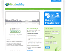 Tablet Screenshot of globalwebpay.com